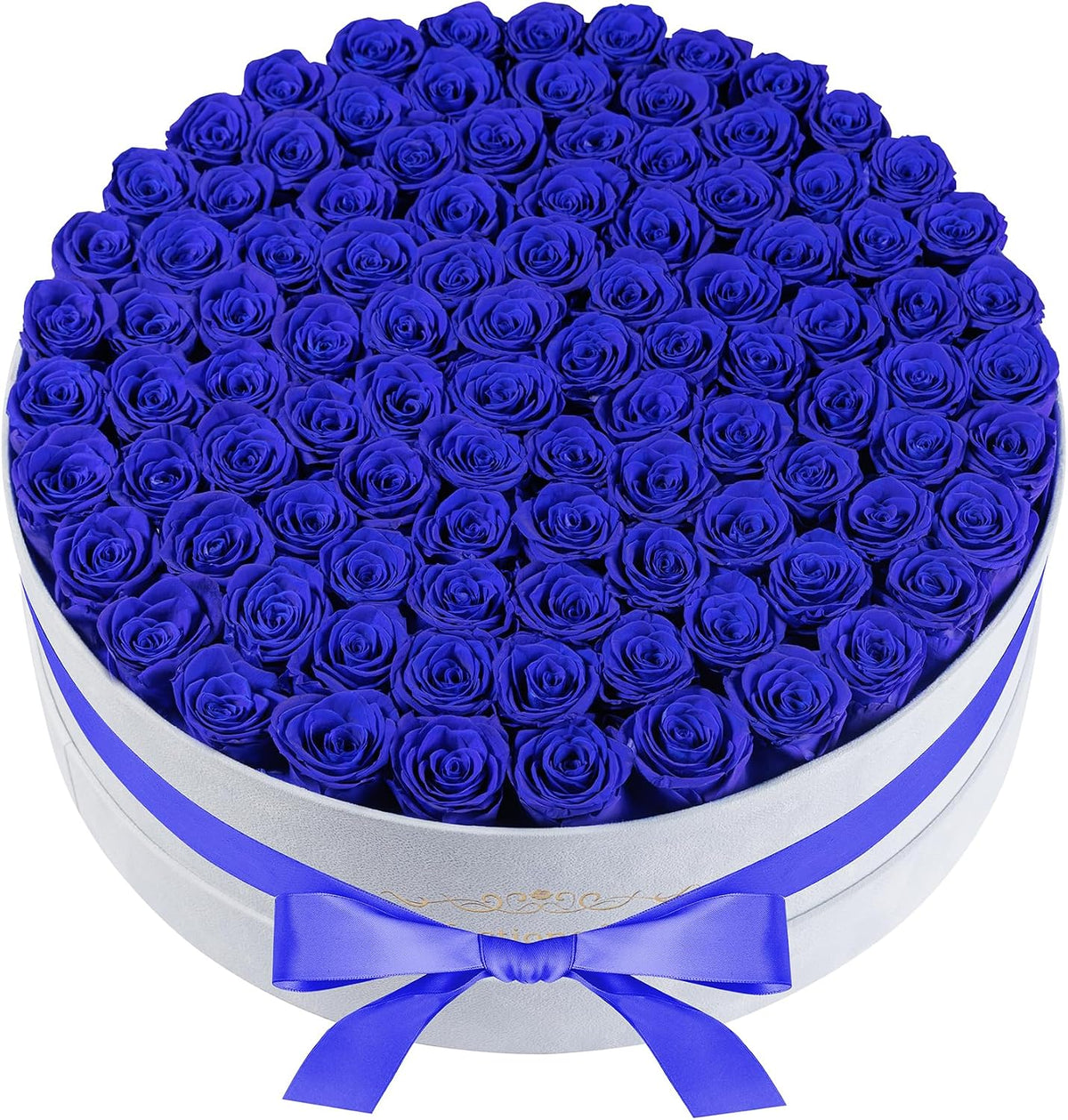 Regal Blue Preserved Rose Collection